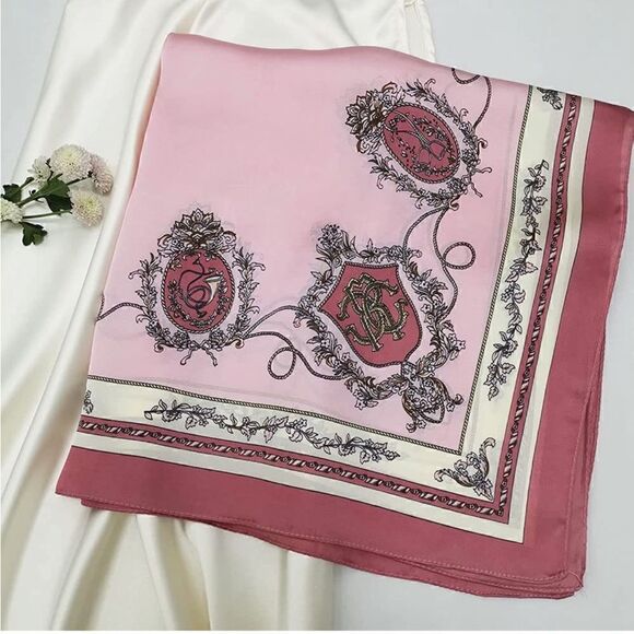 Pink Chain Silky Scarf   main image 6